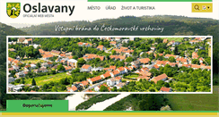 Desktop Screenshot of mesto-oslavany.cz