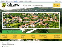 Tablet Screenshot of mesto-oslavany.cz